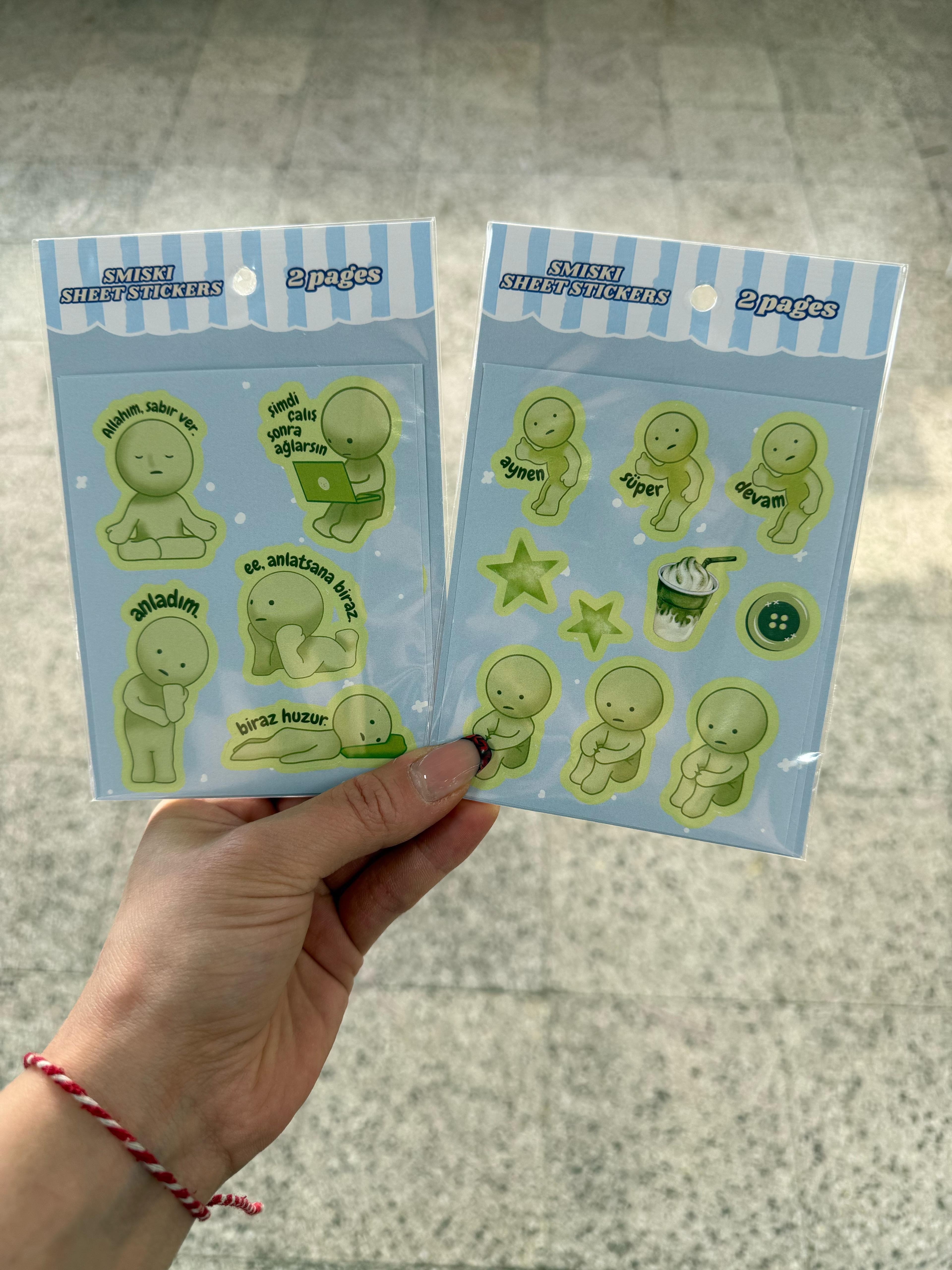 Smiski 2li Sayfa Sticker