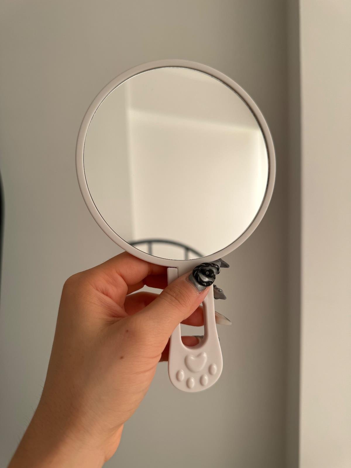 So Cute Pati Detaylı El ve Masa Aynası Büyük Boy