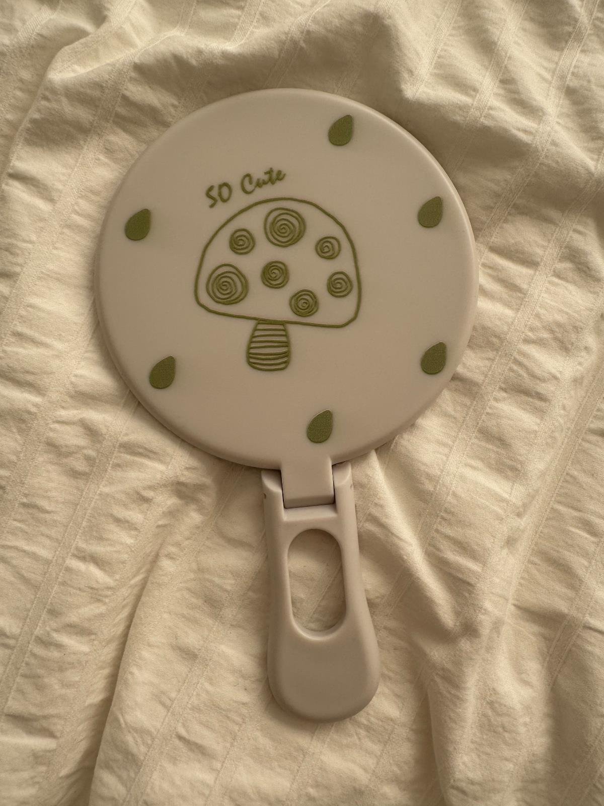 So Cute Pati Detaylı El ve Masa Aynası Büyük Boy