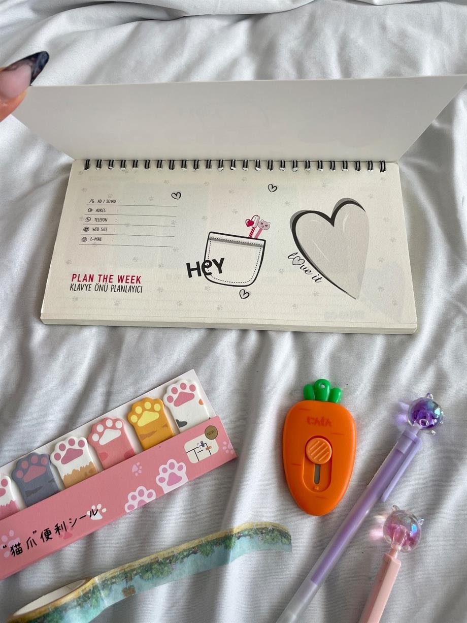 So Cute Spiralli Planlayıcı Defter