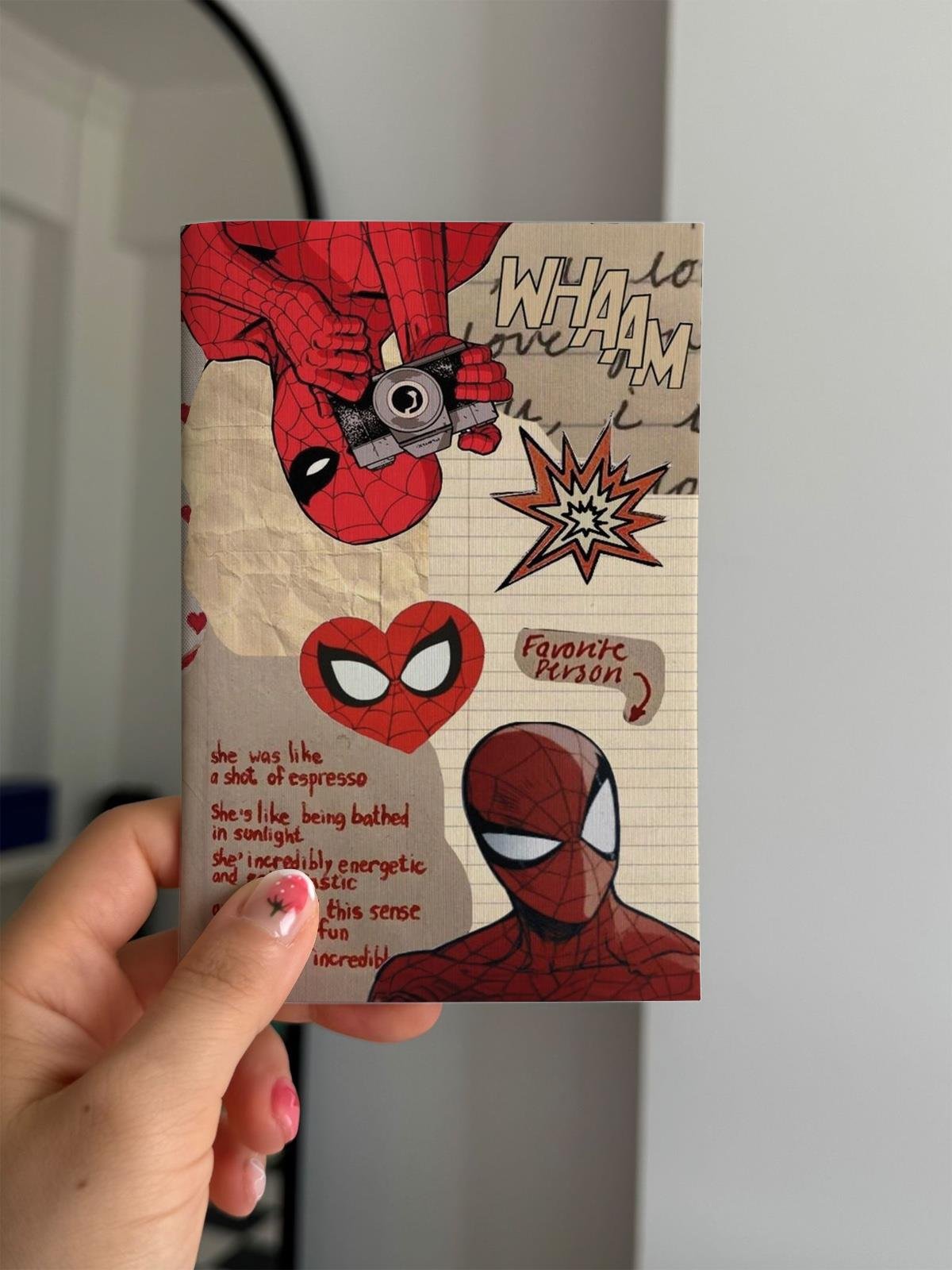 Spider Man Collage Mini Çizgisiz Defter
