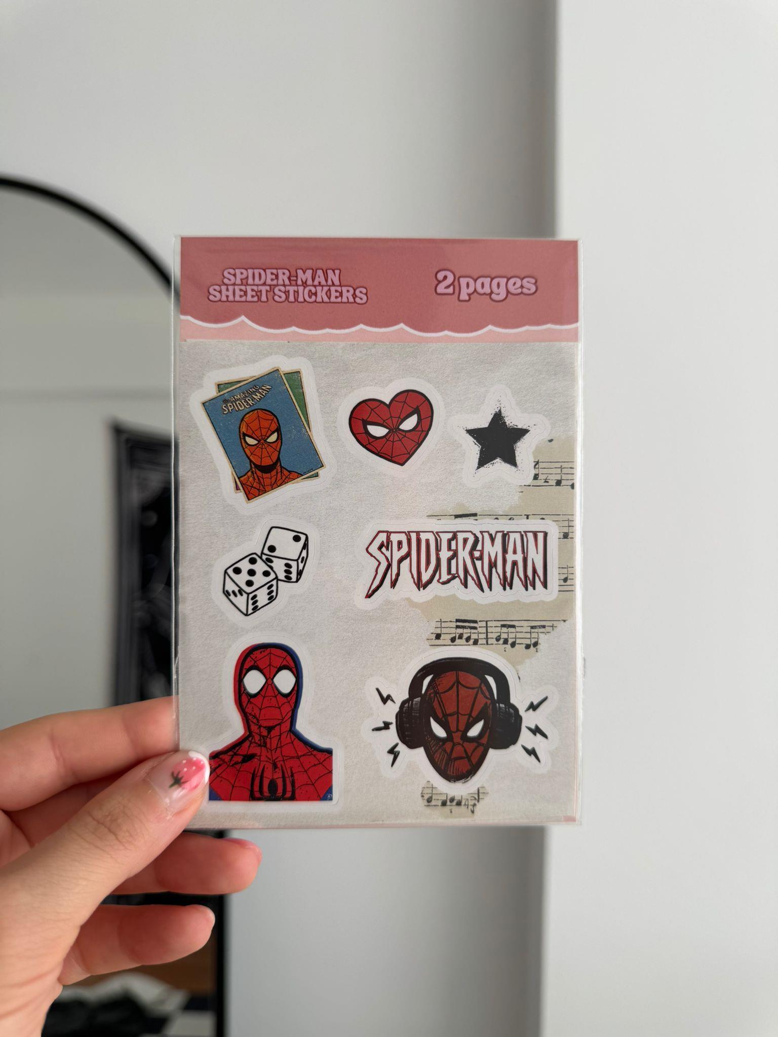Spiderman Sheet 2li Sayfa Sticker