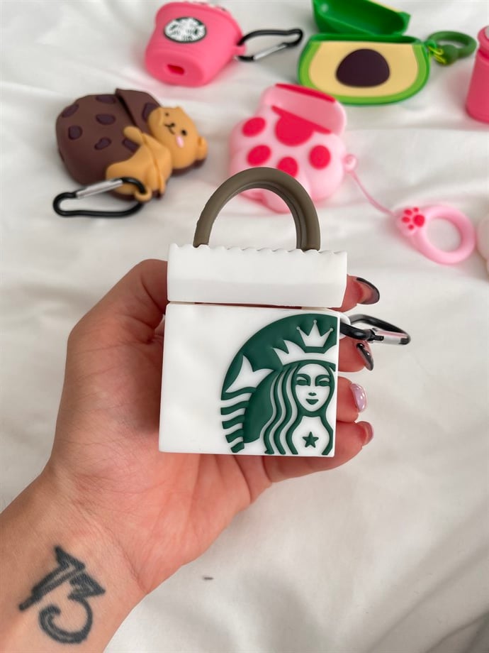 Starbucks Bag AirPods 1 ve 2 Uyumlu Koruyucu Kılıf