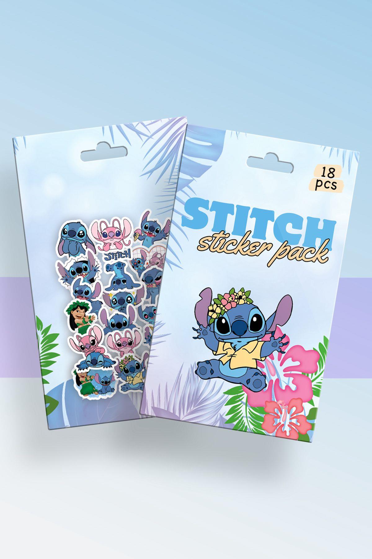Stitch Kutulu Sticker Set 18'li