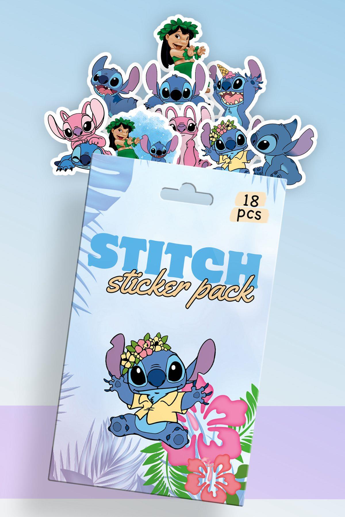 Stitch Kutulu Sticker Set 18'li
