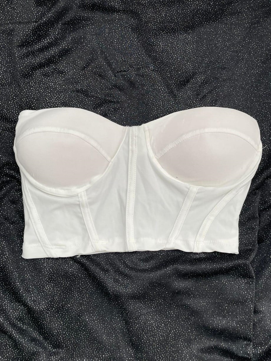 Süngerli Beyaz Basic Büstiyer