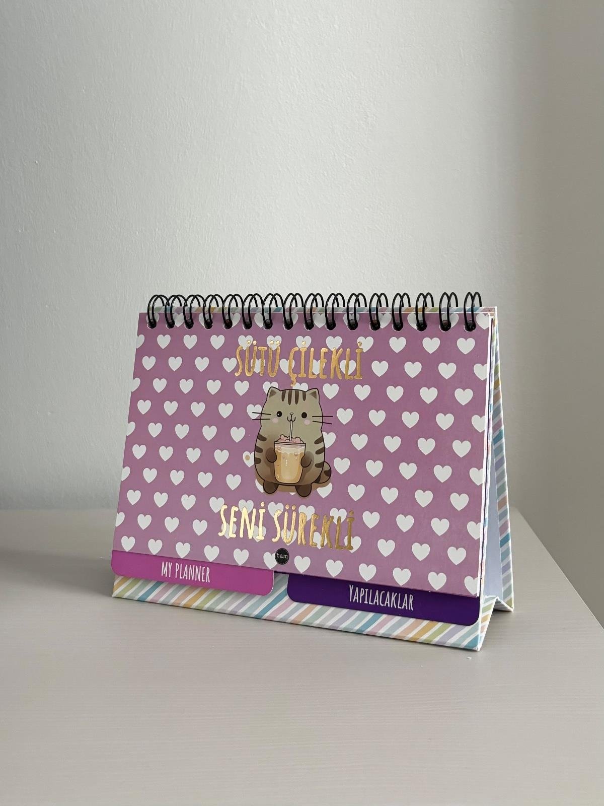 Sütü Çilekli Masaüstü Planner