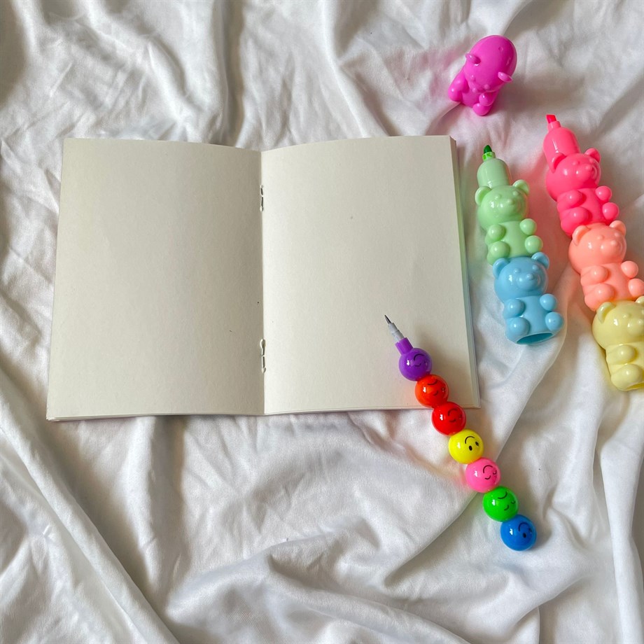 Sütü Çilekli Seni Sürekli Mini Çizgisiz Defter