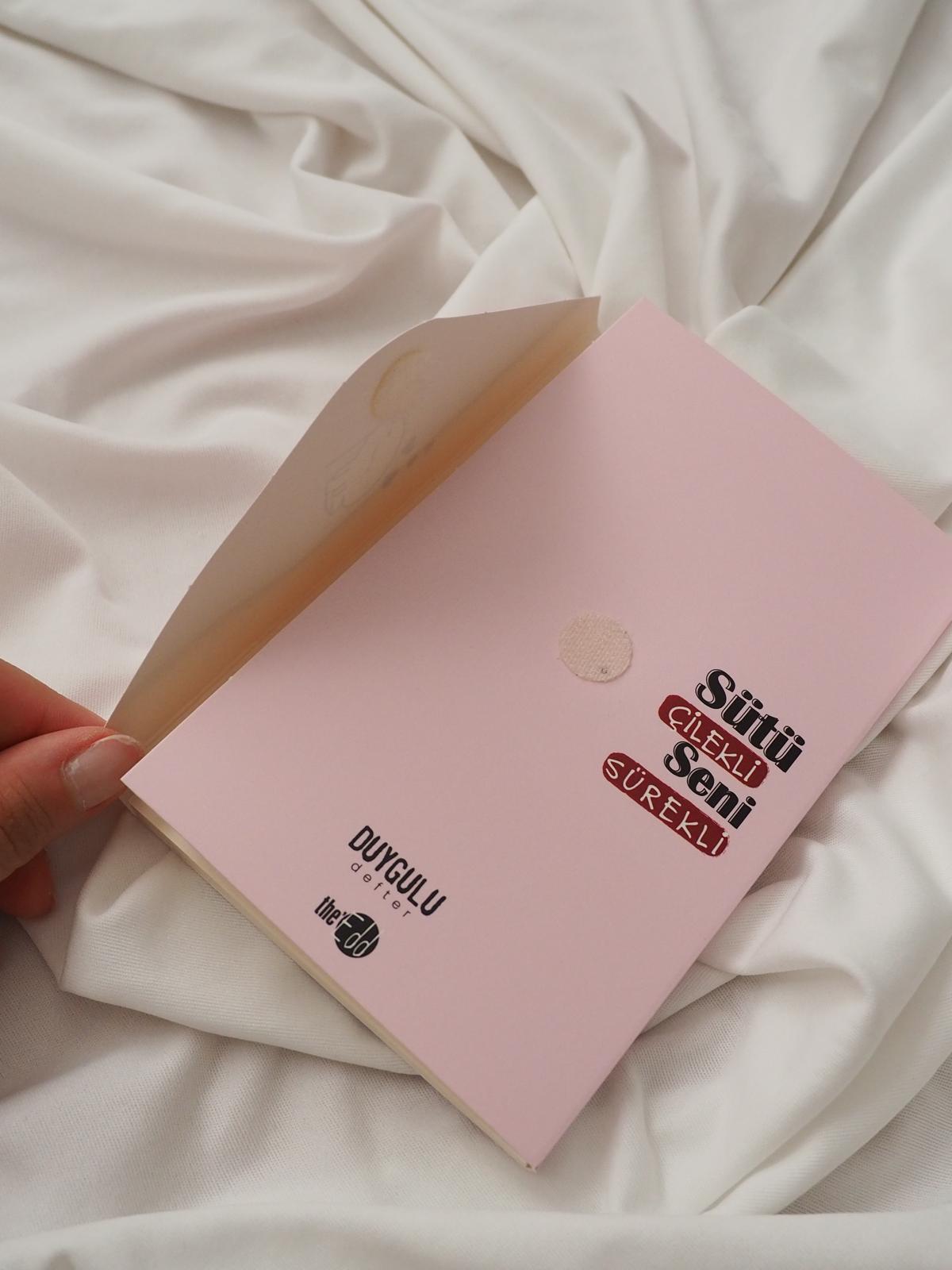 Sütü Çilekli Seni Sürekli Zarf Tasarımlı Defter