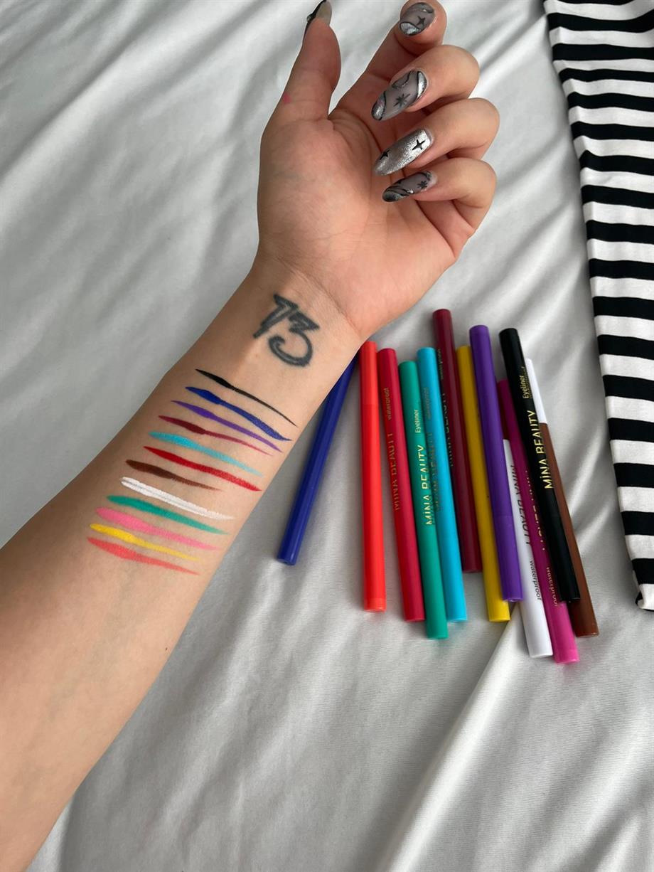 Suya Dayanıklı Yüksek Pigmentli Eyeliner Renkleri