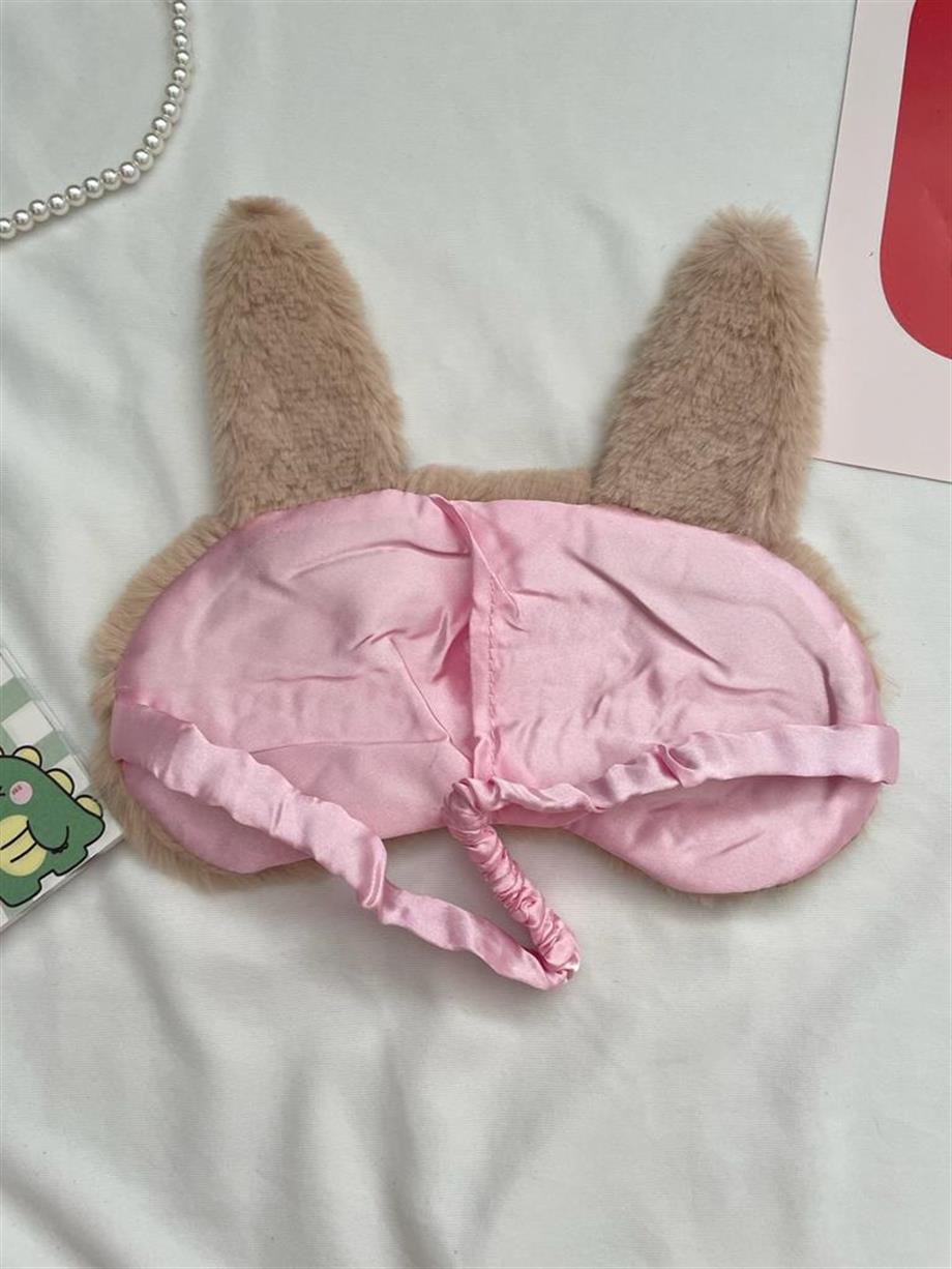 Taba Kedi Kulak Detaylı Peluş Uyku Maskesi