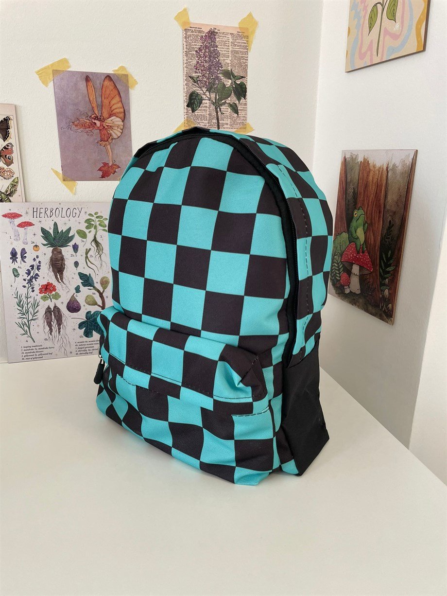 Tanjiro Damalı Sırt Çantası