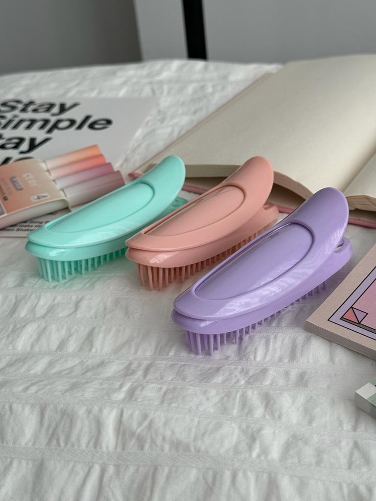 Taraklı Saç Şekillendirme ve Hacim Verme Aksesuarı Pembe 