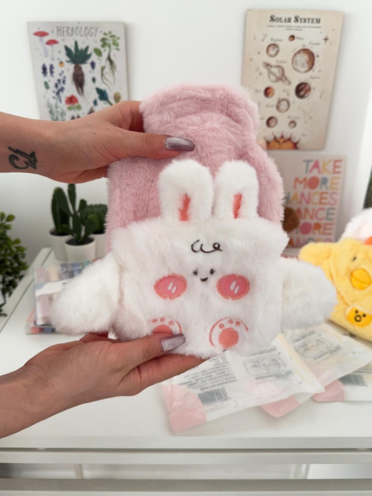 Tavşan Cepli Peluş Sıcak Su Torbası