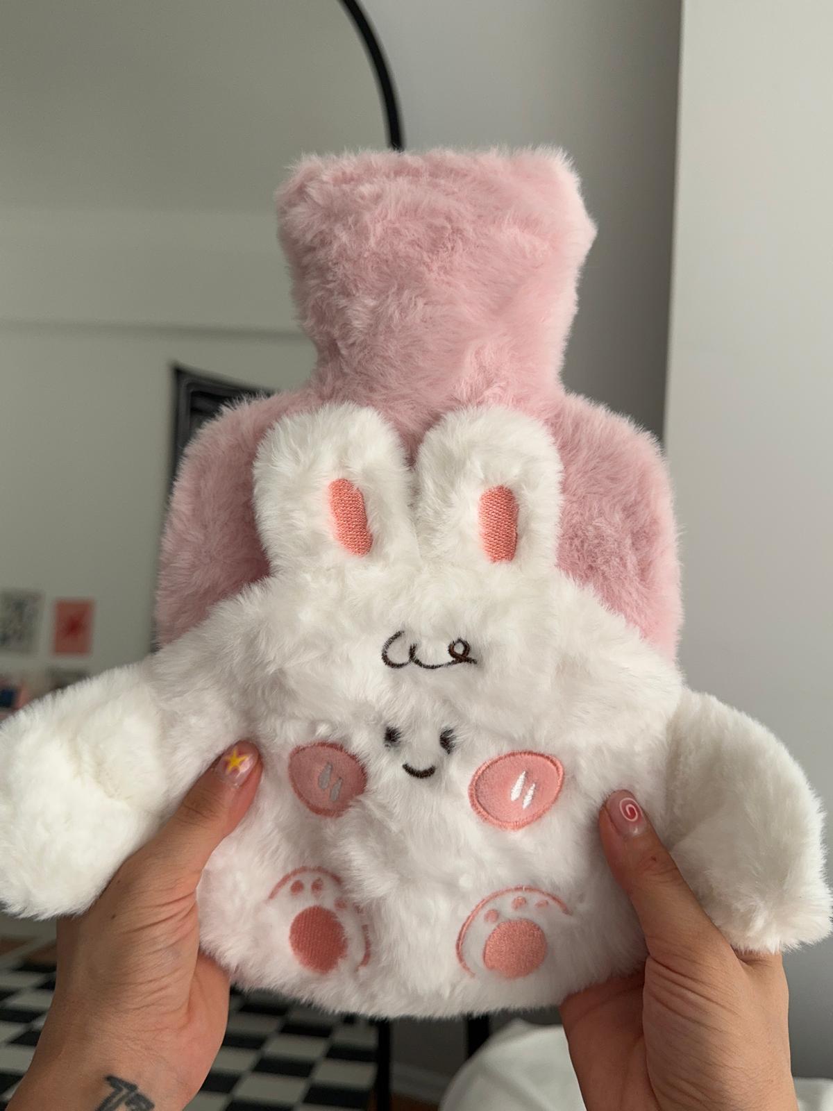 Tavşan Cepli Peluş Sıcak Su Torbası Büyük Boy