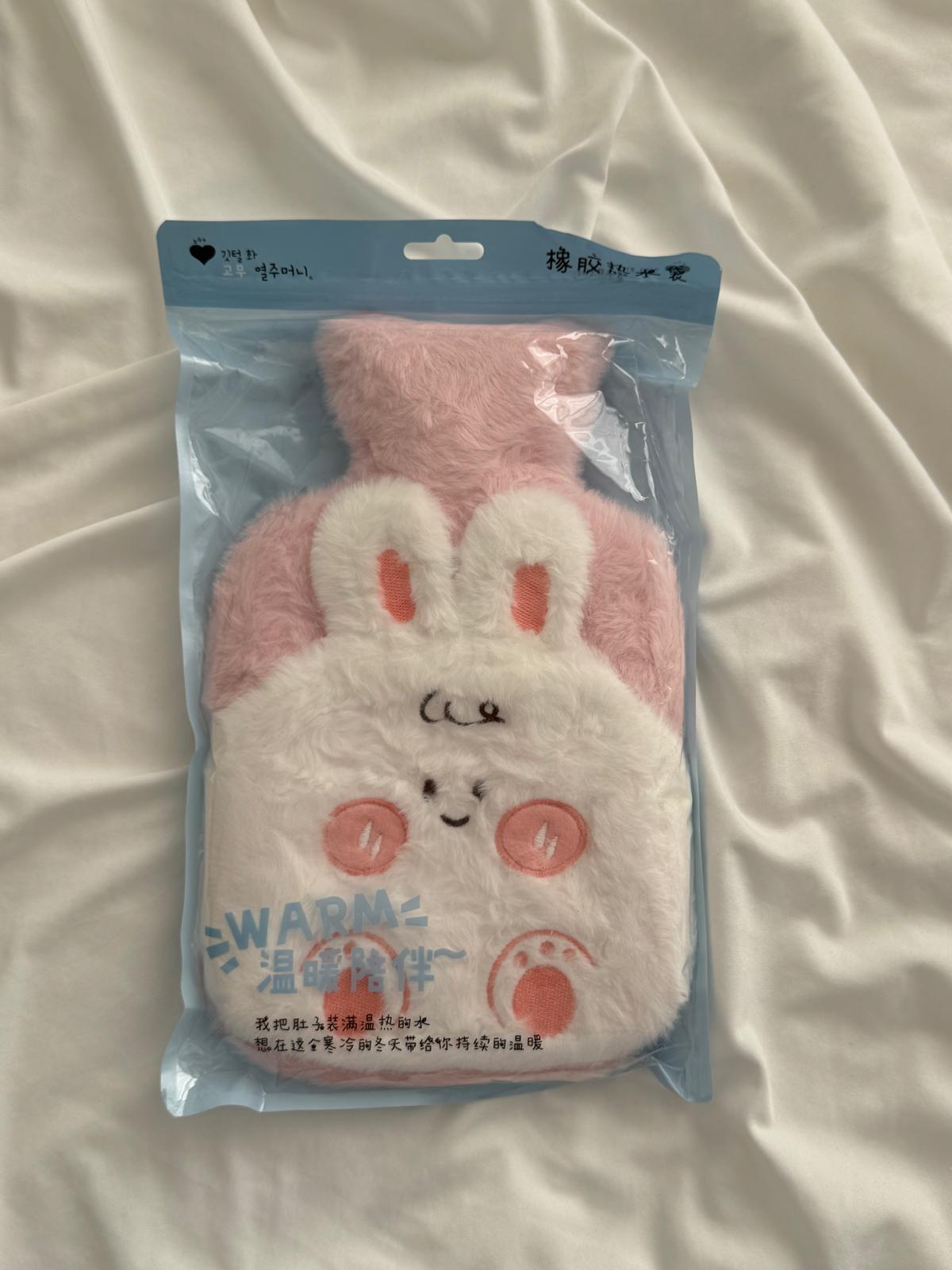 Tavşan Cepli Peluş Sıcak Su Torbası Büyük Boy