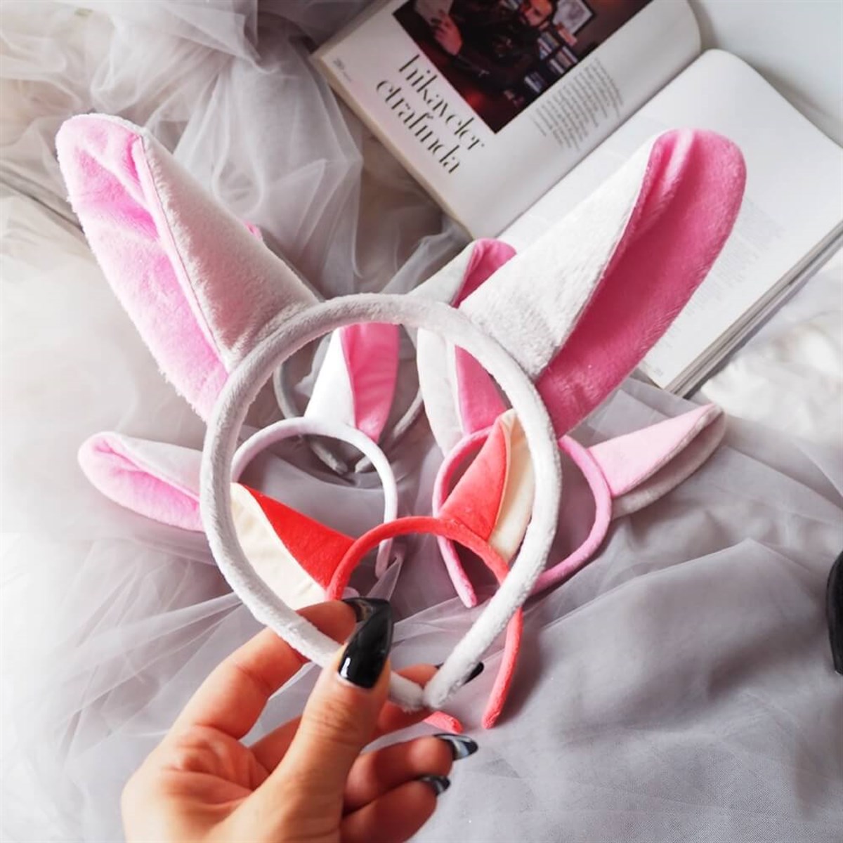 Tavşan Kulağı Peluş Taç Renkleri