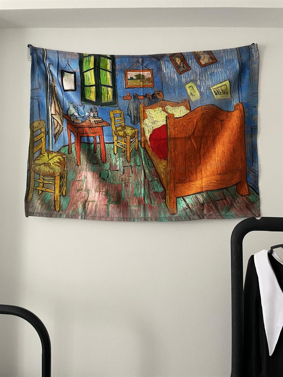 The Bedroom - Vincent Van Gogh Duvar Örtüsü - Wall Tapestry I 70 x 100 cm