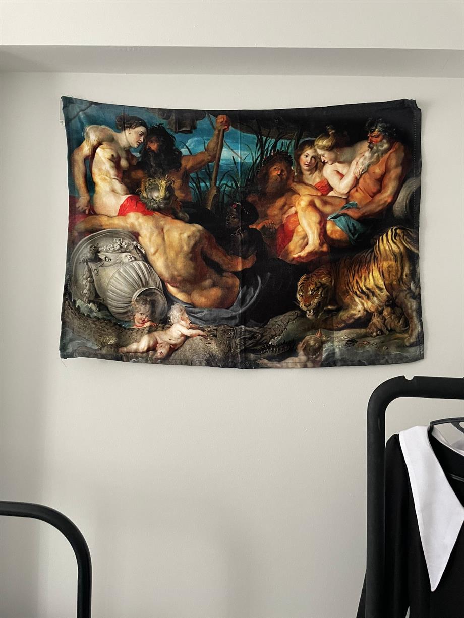 The Four Continents Duvar Örtüsü - Wall Tapestry I 70 x 100 cm