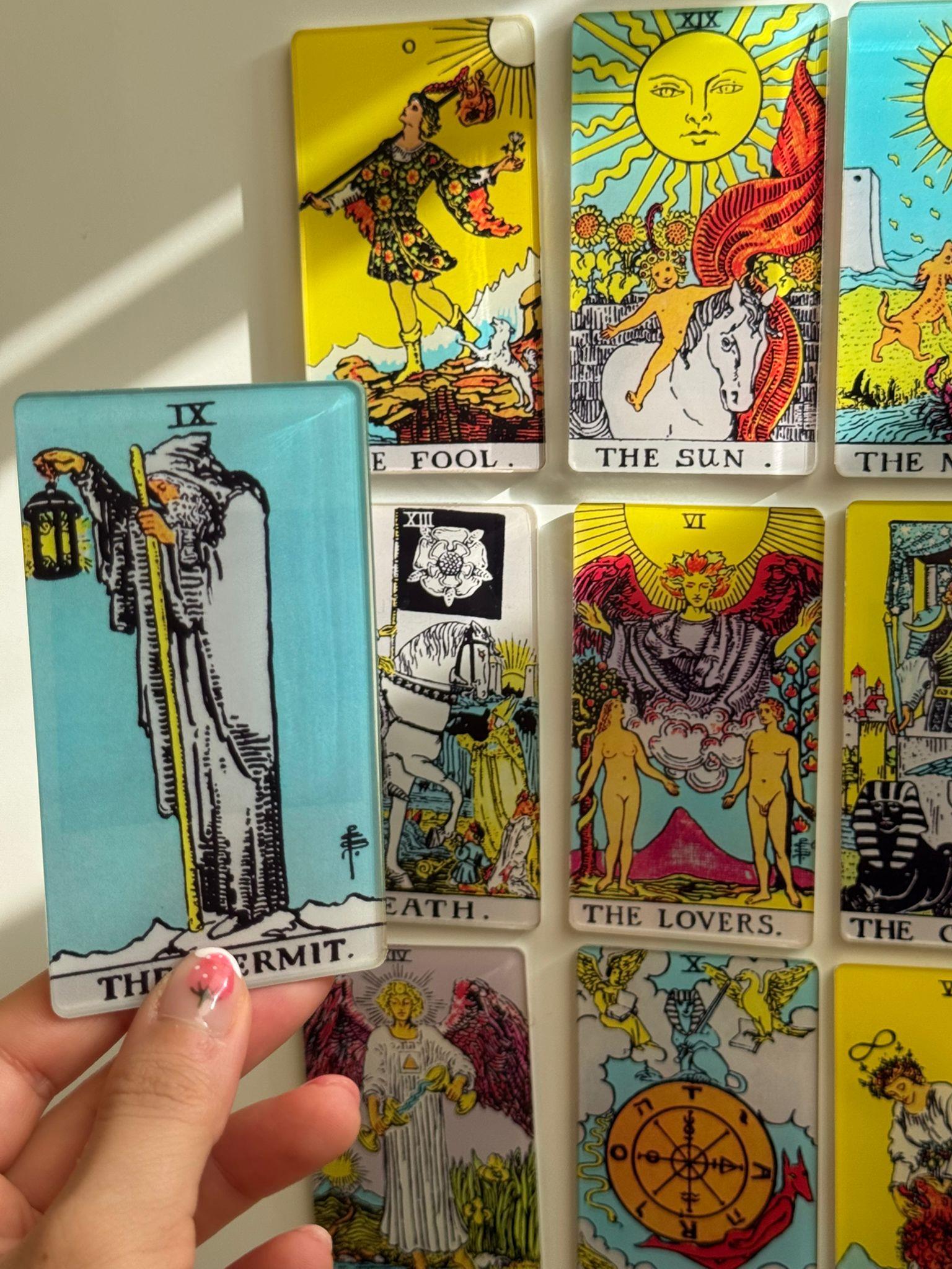 The Moon Tarot Kartı Akrilik Magnet