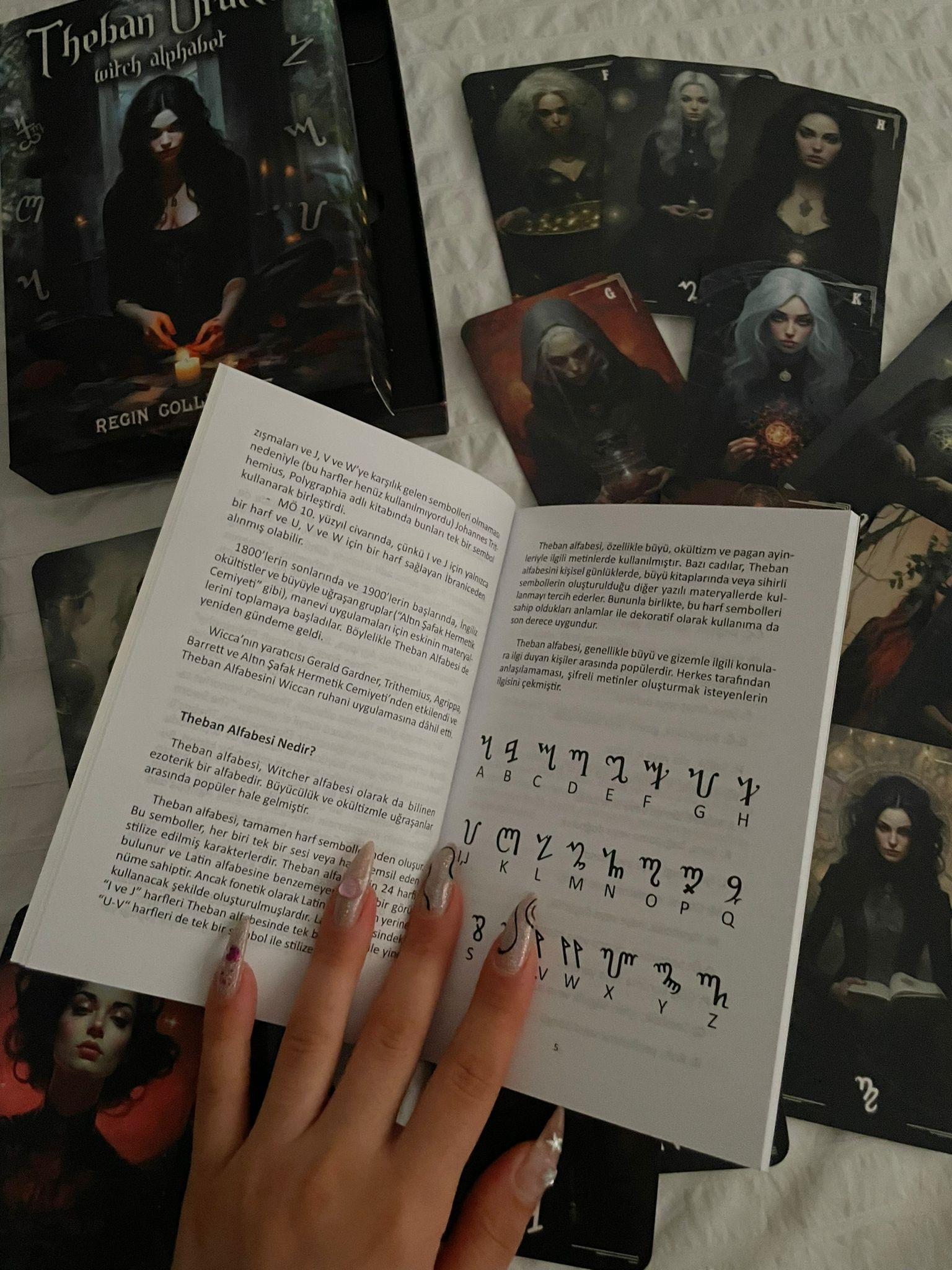 Theban Oracle Witch Alphabet I Cadı Alfabesi ve Kehanet Kartları