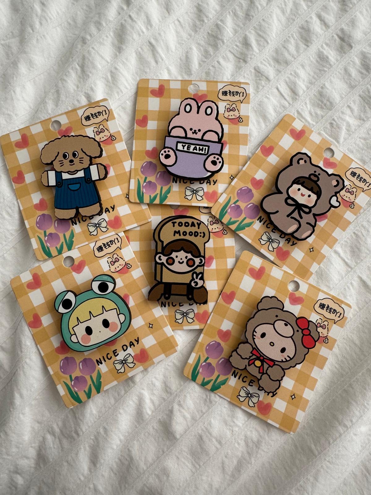 Today Mood 6lı Ahşap Rozet Seti