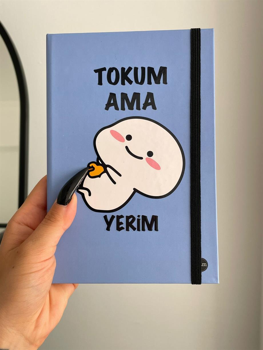 Tokum Ama Yerim Lastikli Sert Kapak Defter