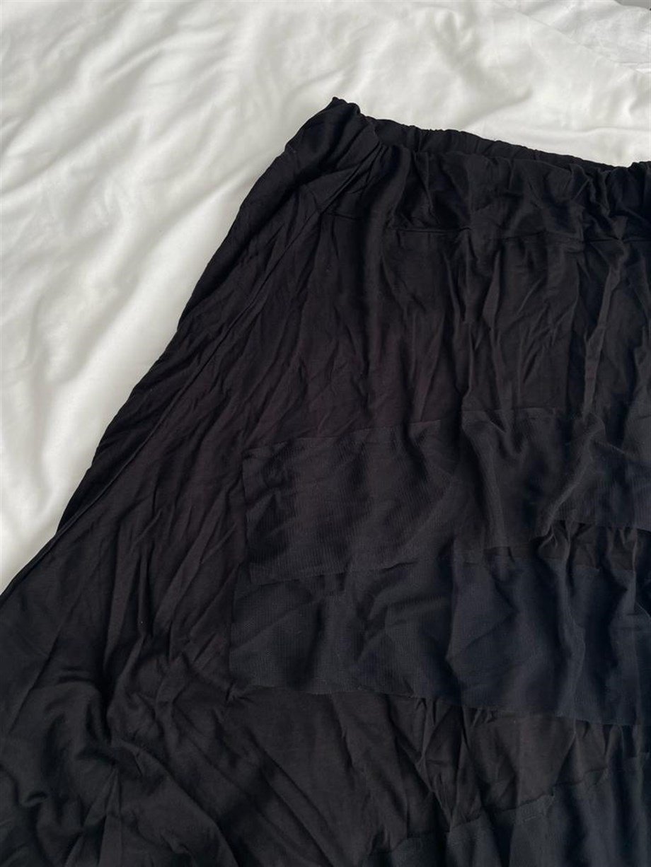 Tül Detaylı Uzun Goth Etek