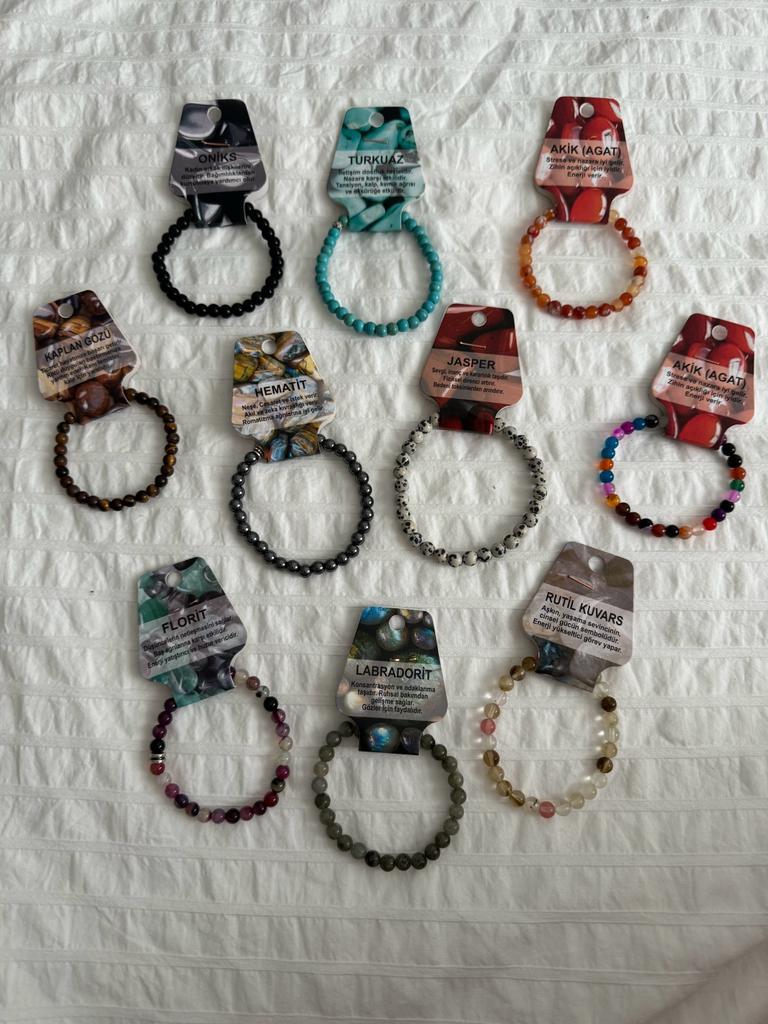 Turkuaz Doğal Taş Bileklik 6mm