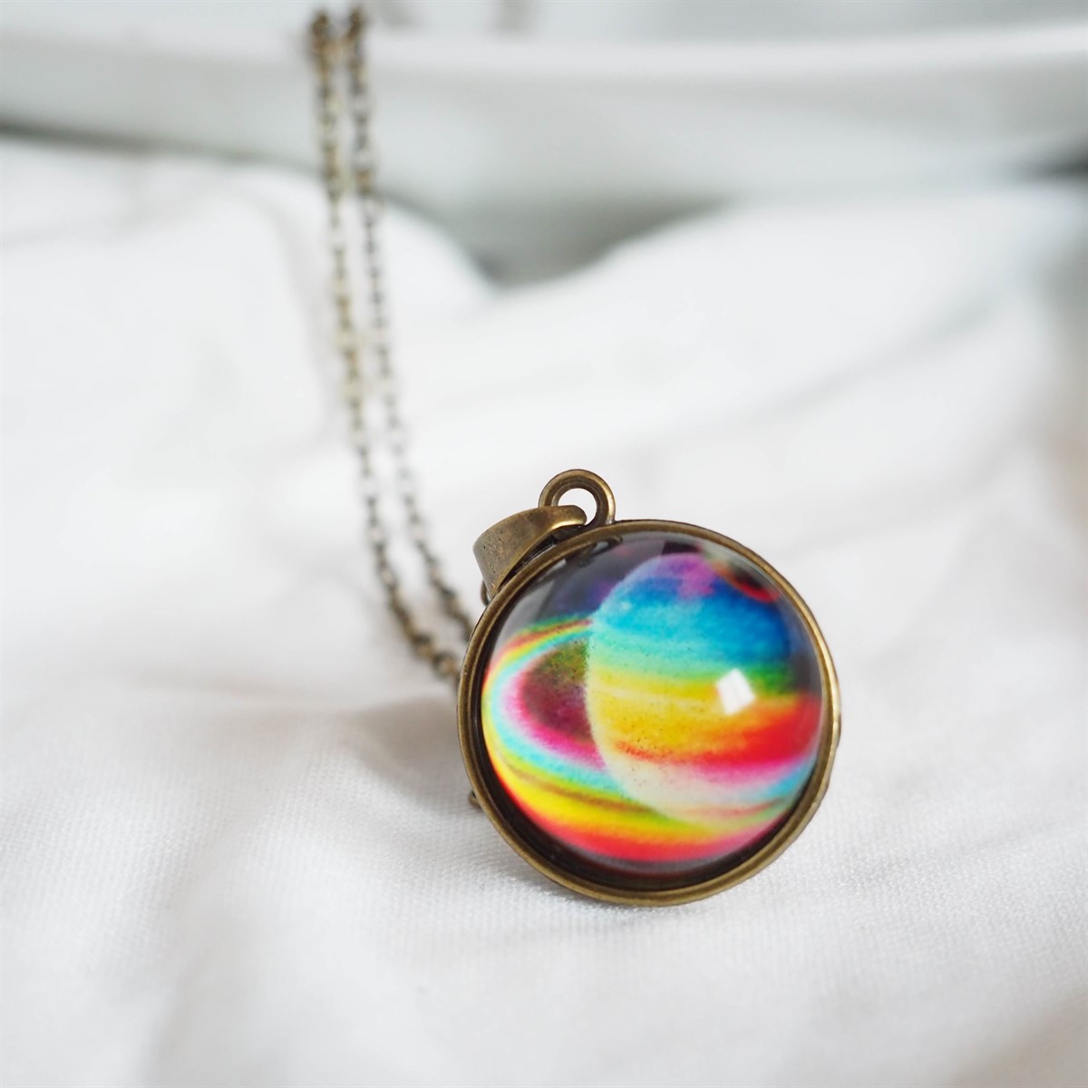 Üç Boyutlu Gezegen Kolye