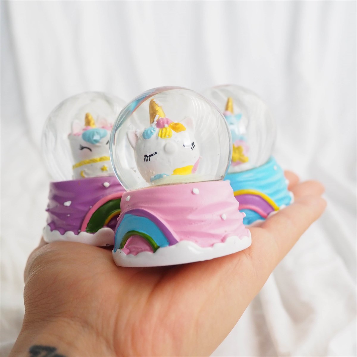 Unicorn Mini Kar Küresi Renkleri