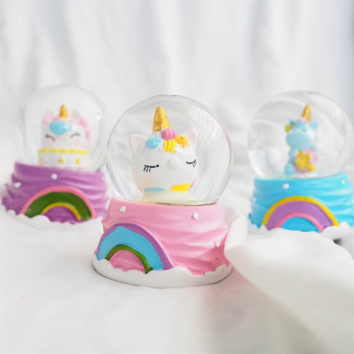 Unicorn Mini Kar Küresi Renkleri