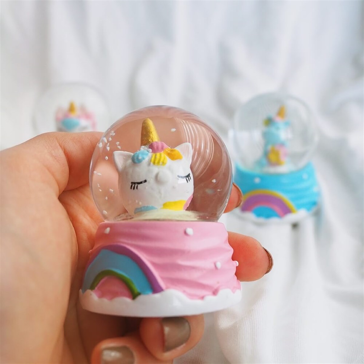 Unicorn Mini Kar Küresi Renkleri