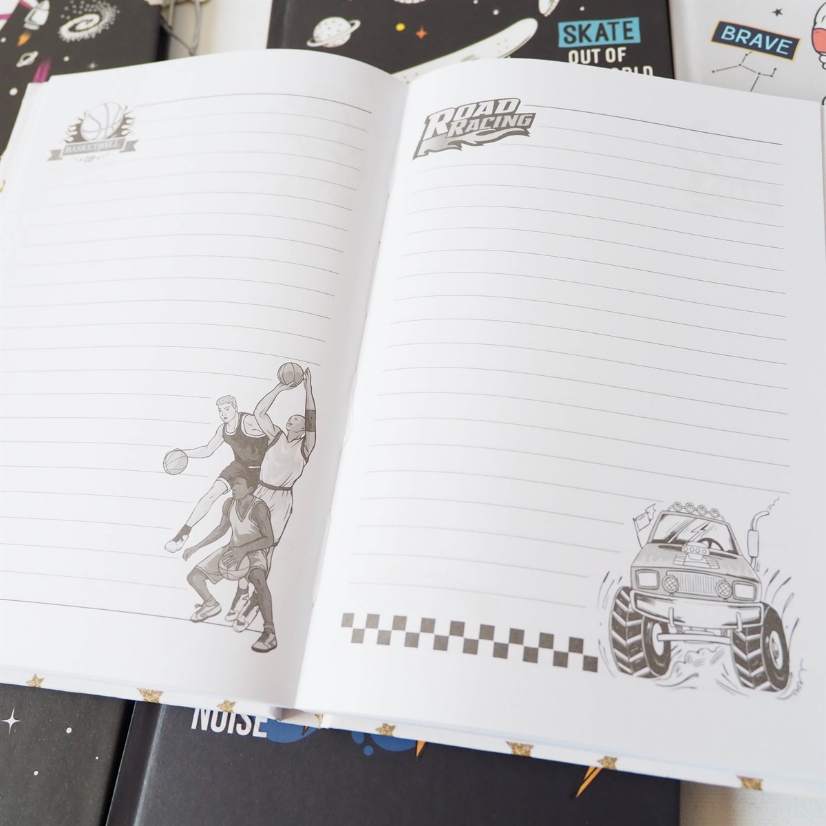 Uzay Temalı Hatıra Defteri / Günlük Seçenekleri