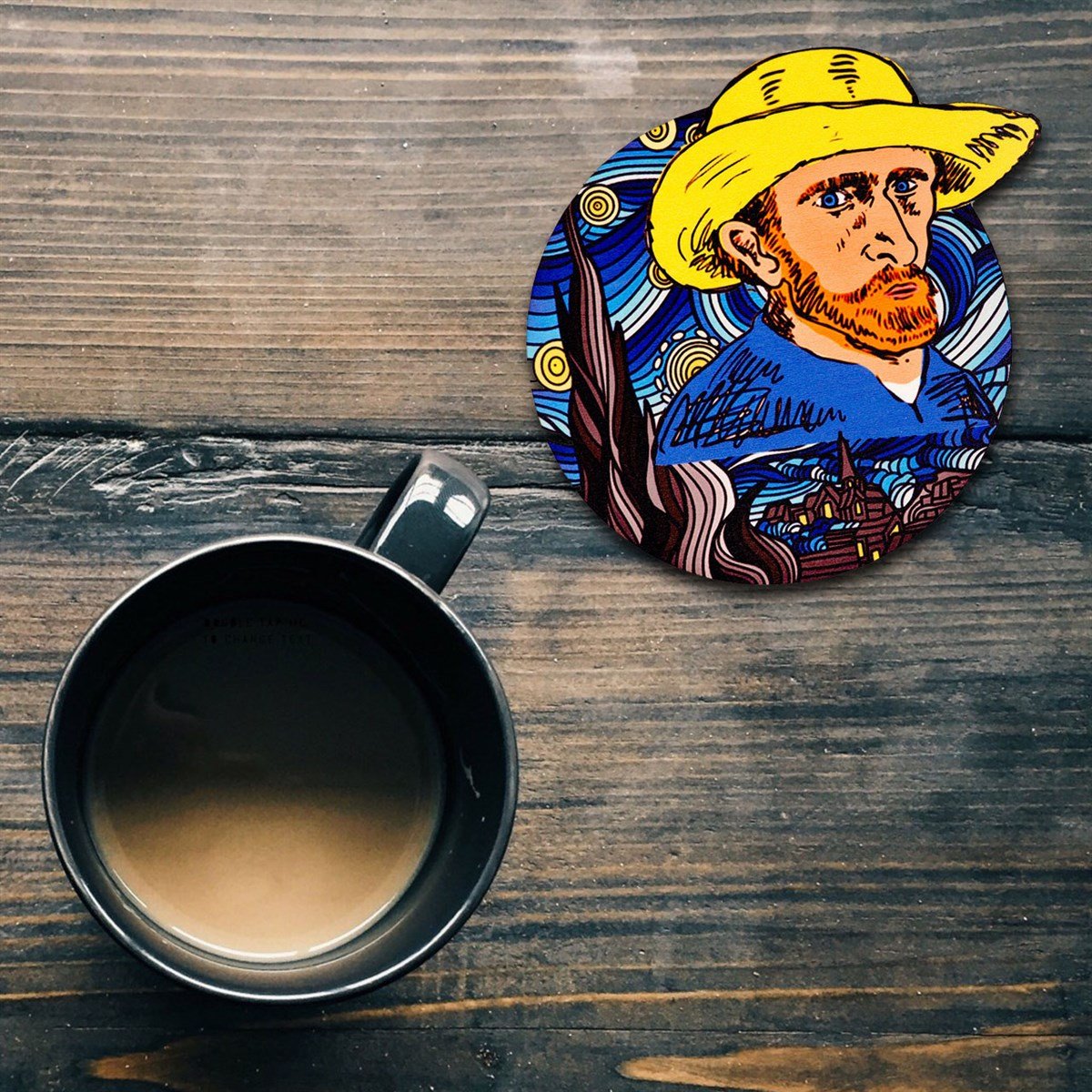 Van Gogh Bardak Altlığı