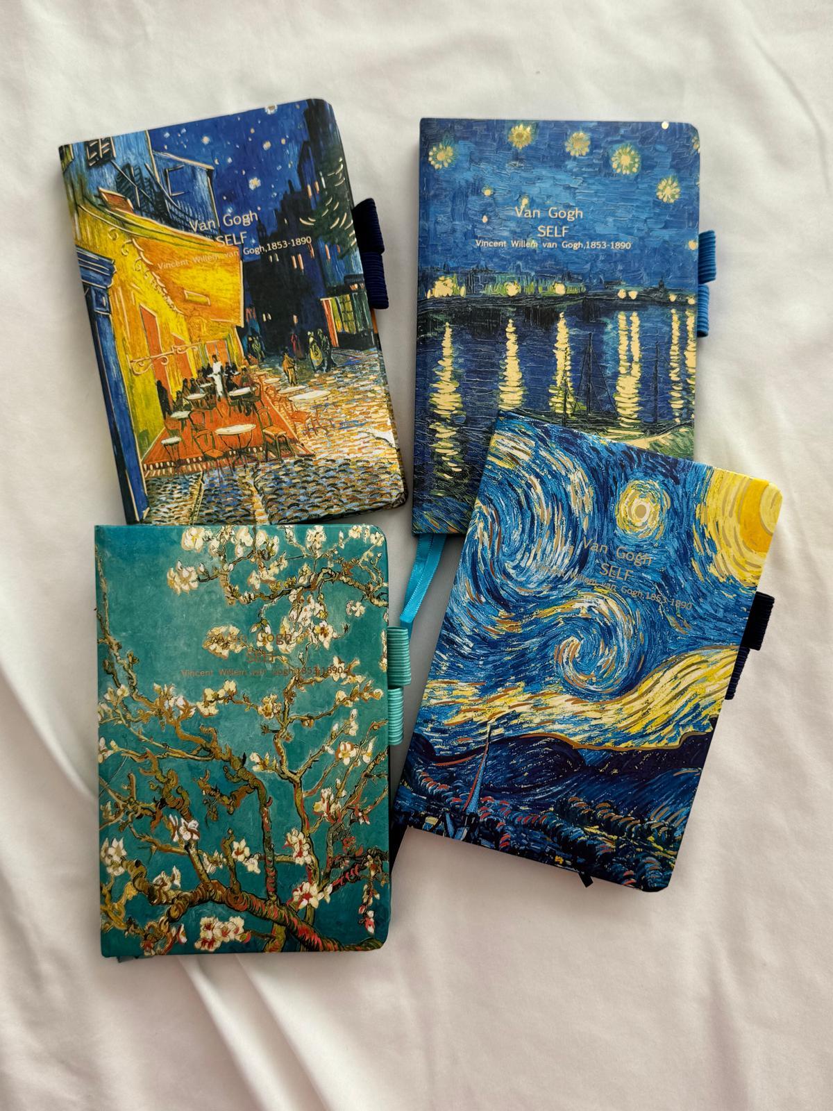 Van Gogh Tasarımlı 2 Kalem Bölmeli Defter