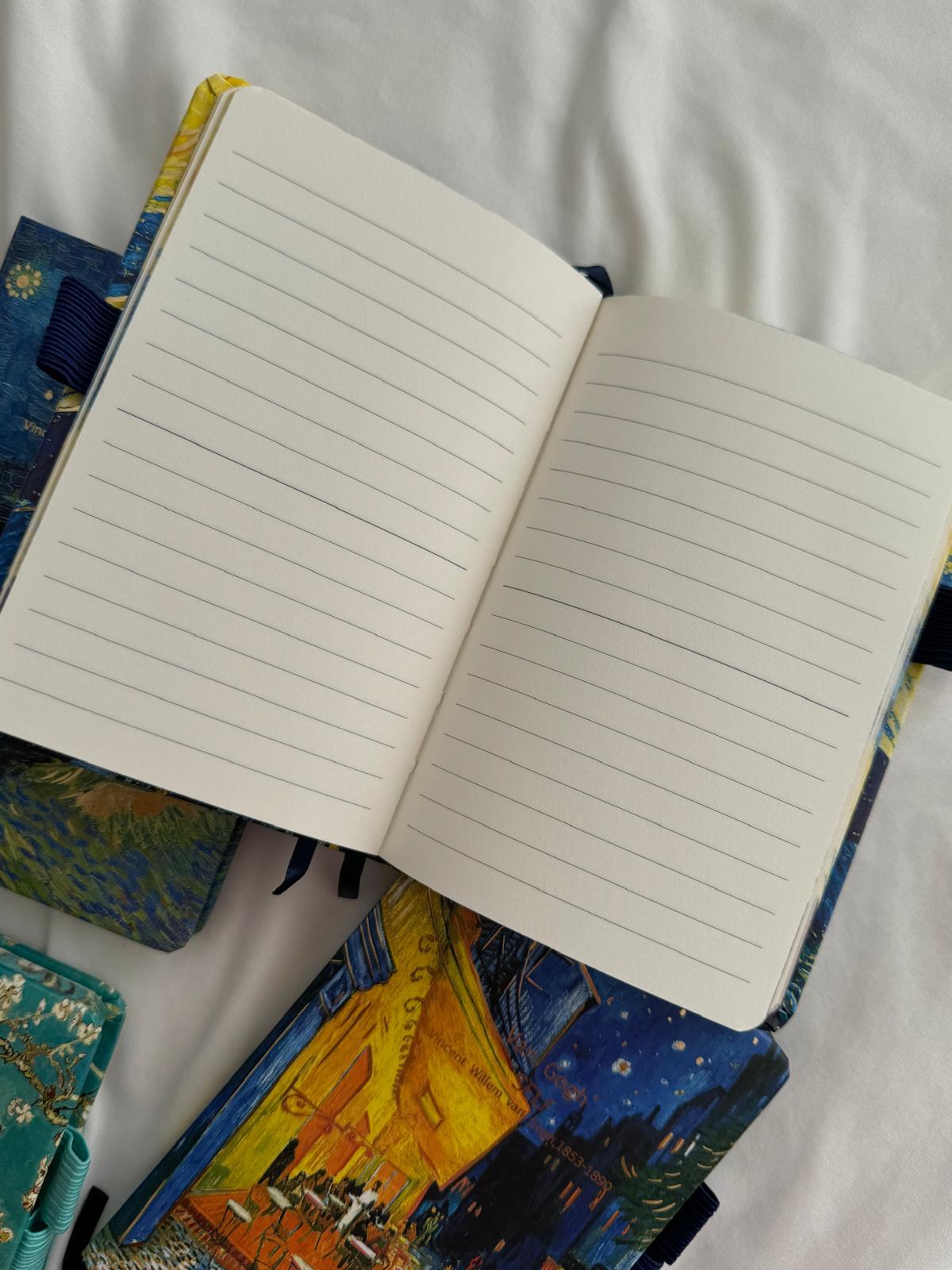 Van Gogh Tasarımlı 2 Kalem Bölmeli Defter