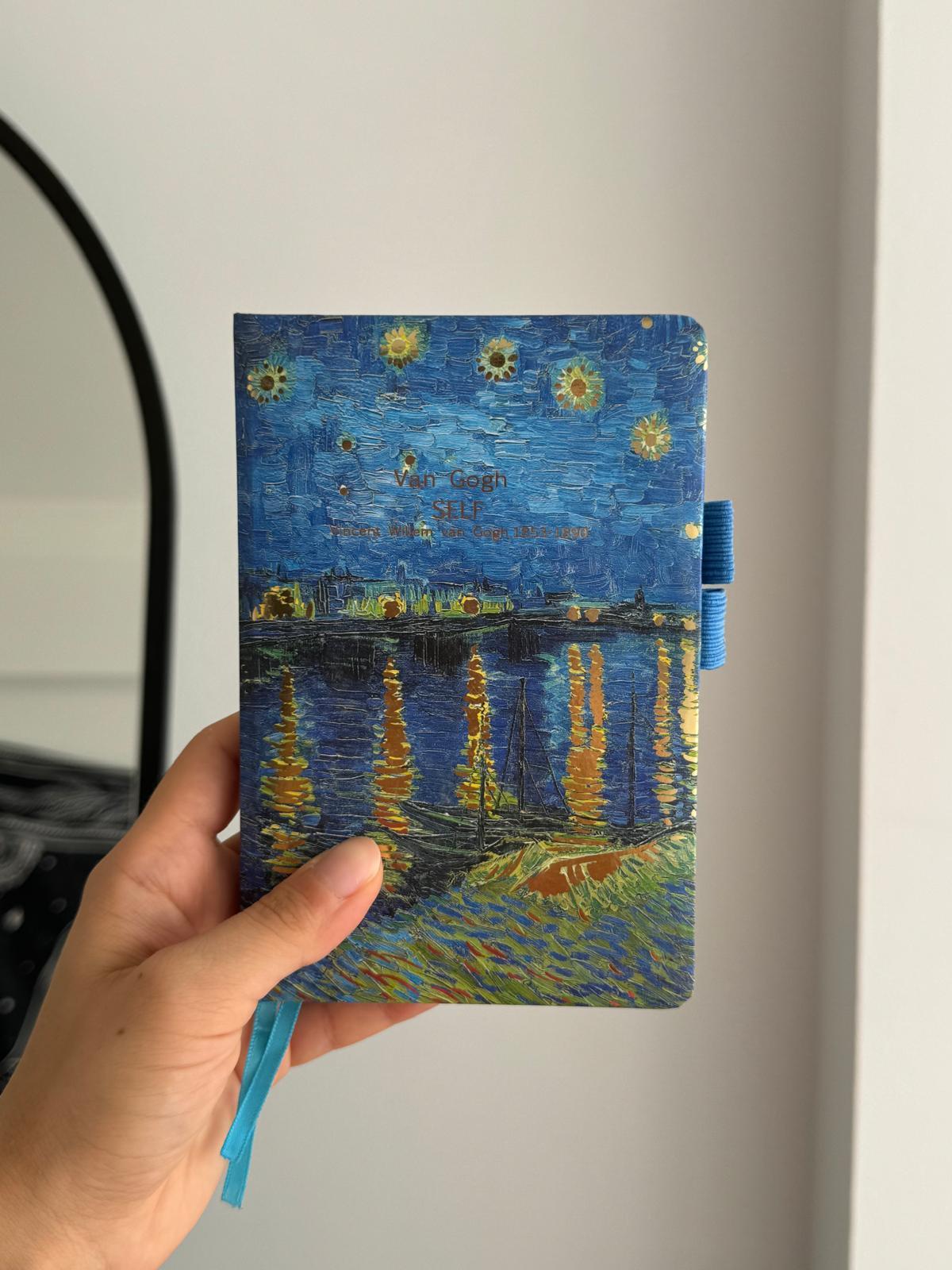 Van Gogh Tasarımlı 2 Kalem Bölmeli Defter