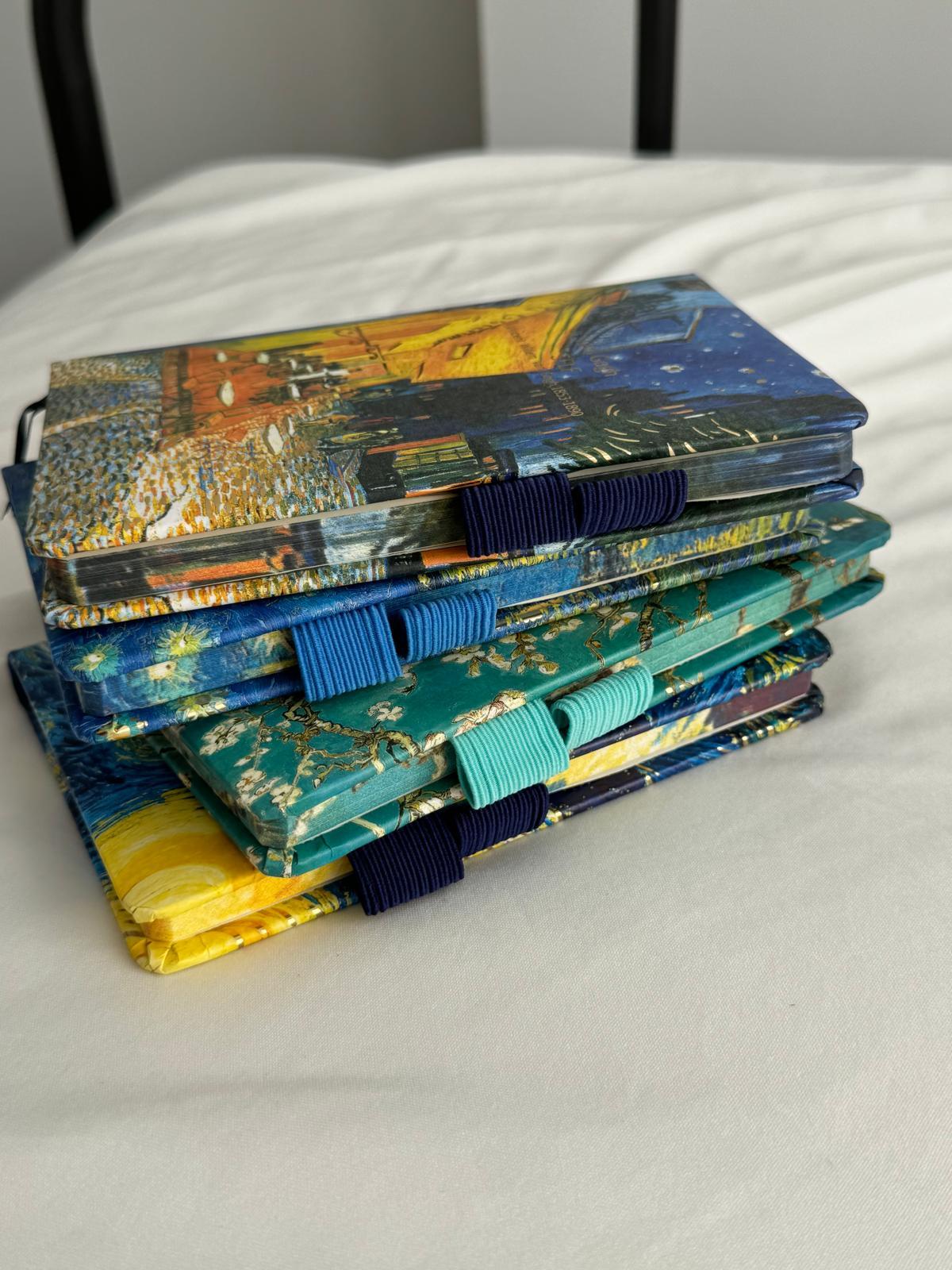 Van Gogh Tasarımlı 2 Kalem Bölmeli Defter