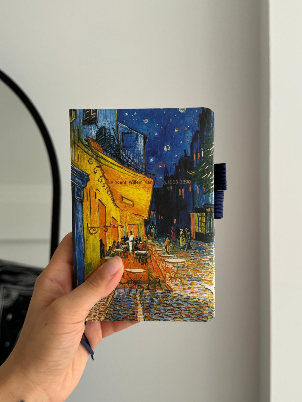Van Gogh Tasarımlı 2 Kalem Bölmeli Defter