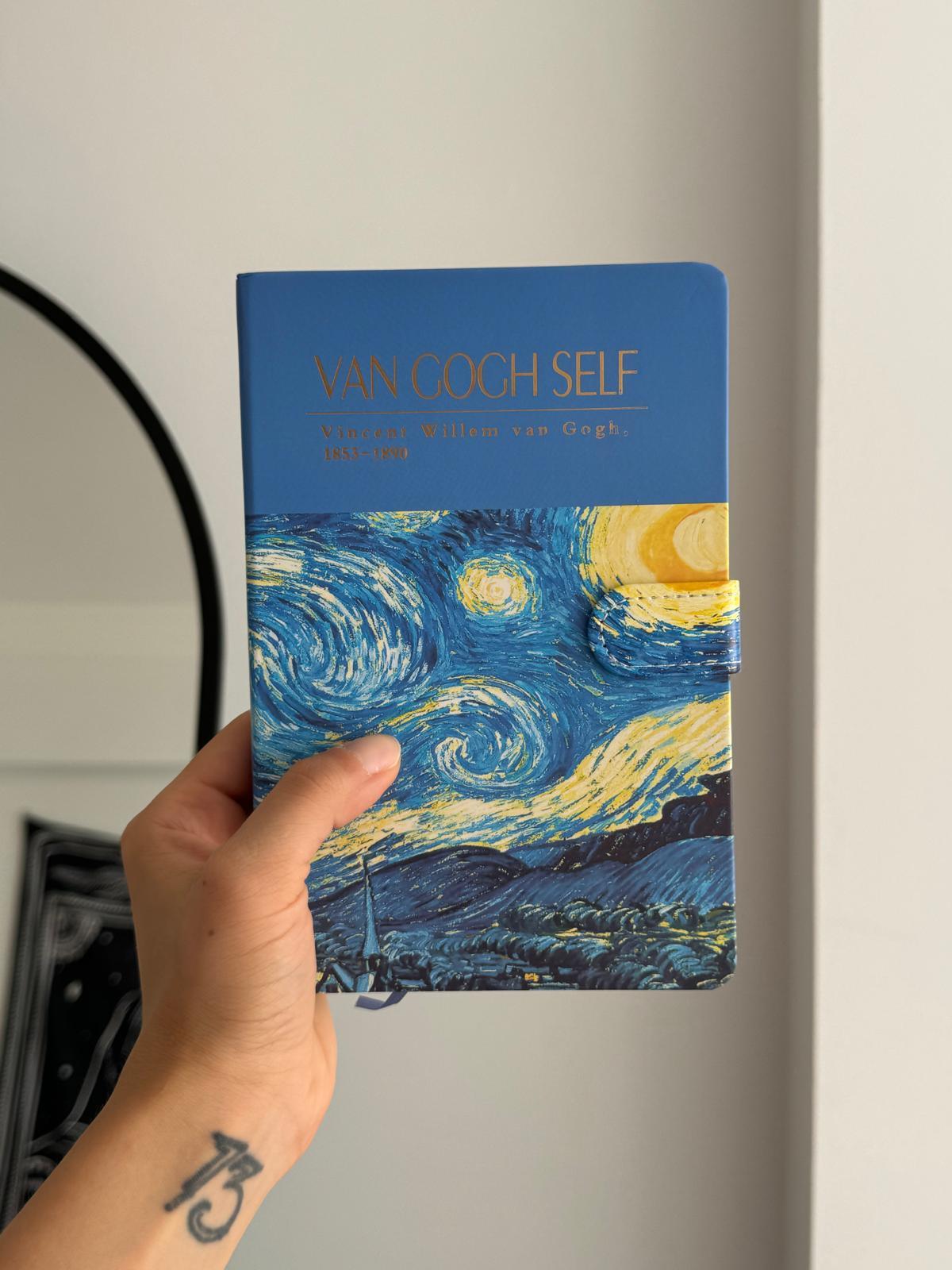 Van Gogh Tasarımlı Kapaklı Defter