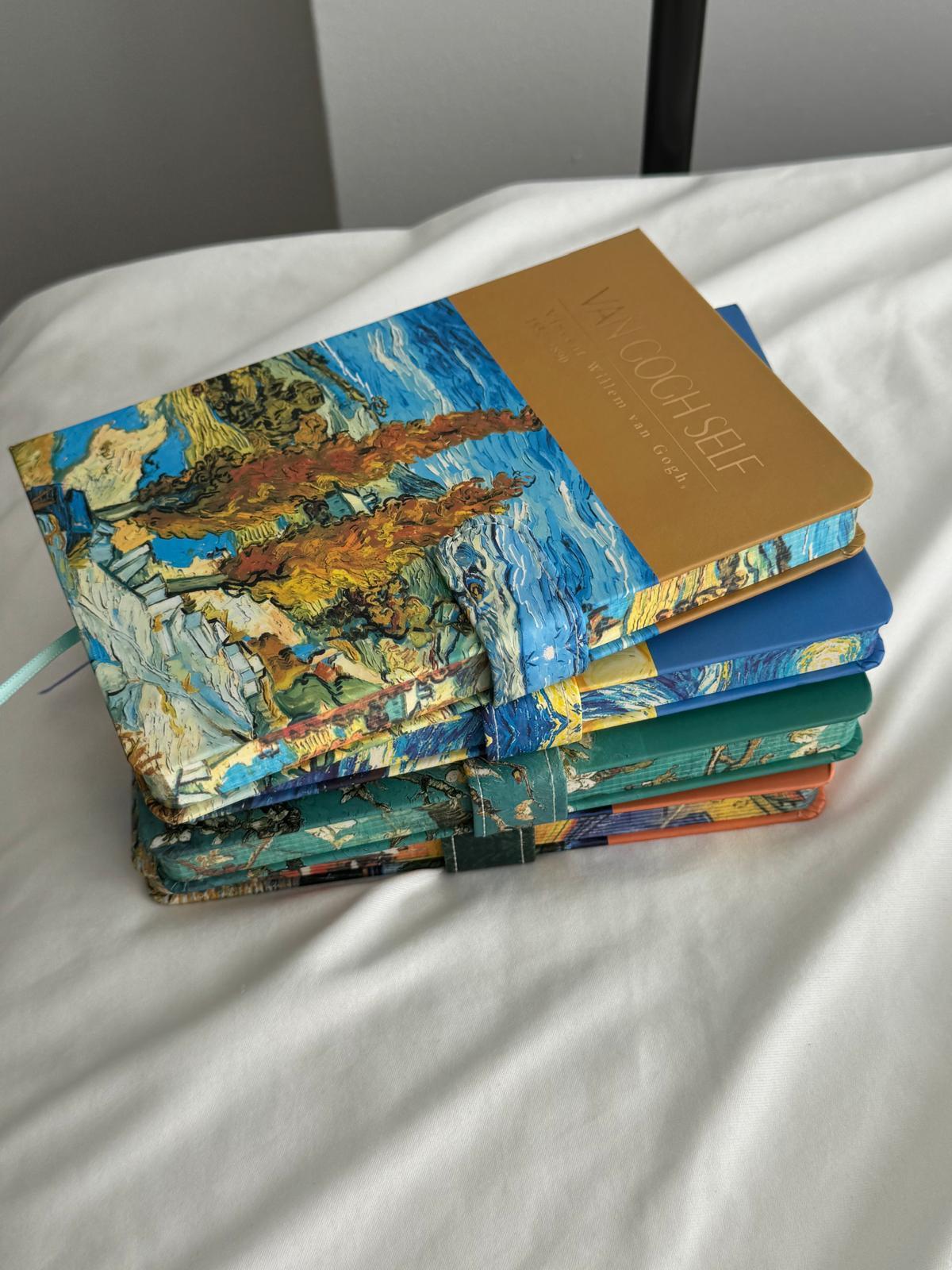 Van Gogh Tasarımlı Kapaklı Defter