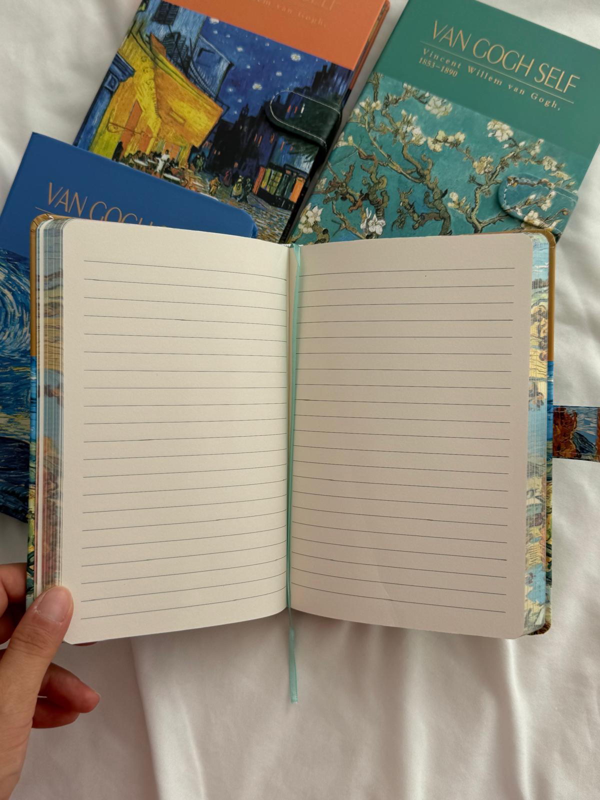Van Gogh Tasarımlı Kapaklı Defter