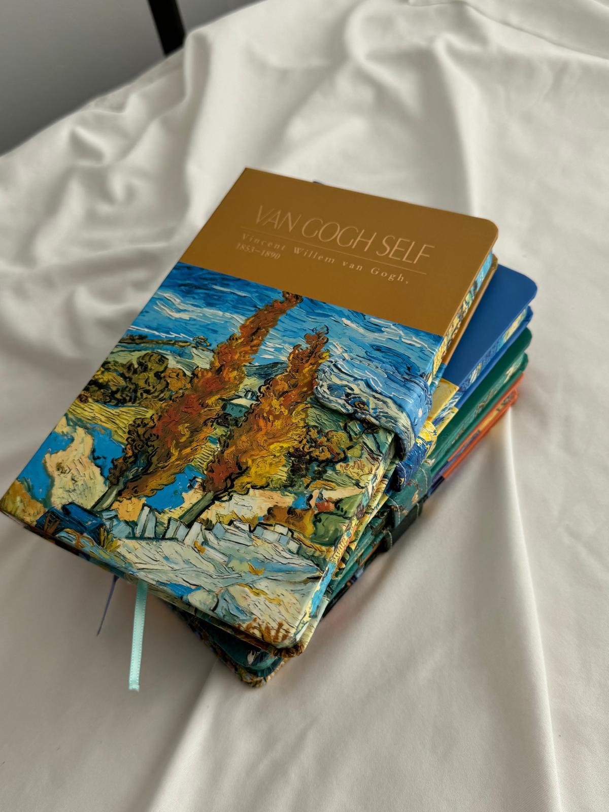 Van Gogh Tasarımlı Kapaklı Defter