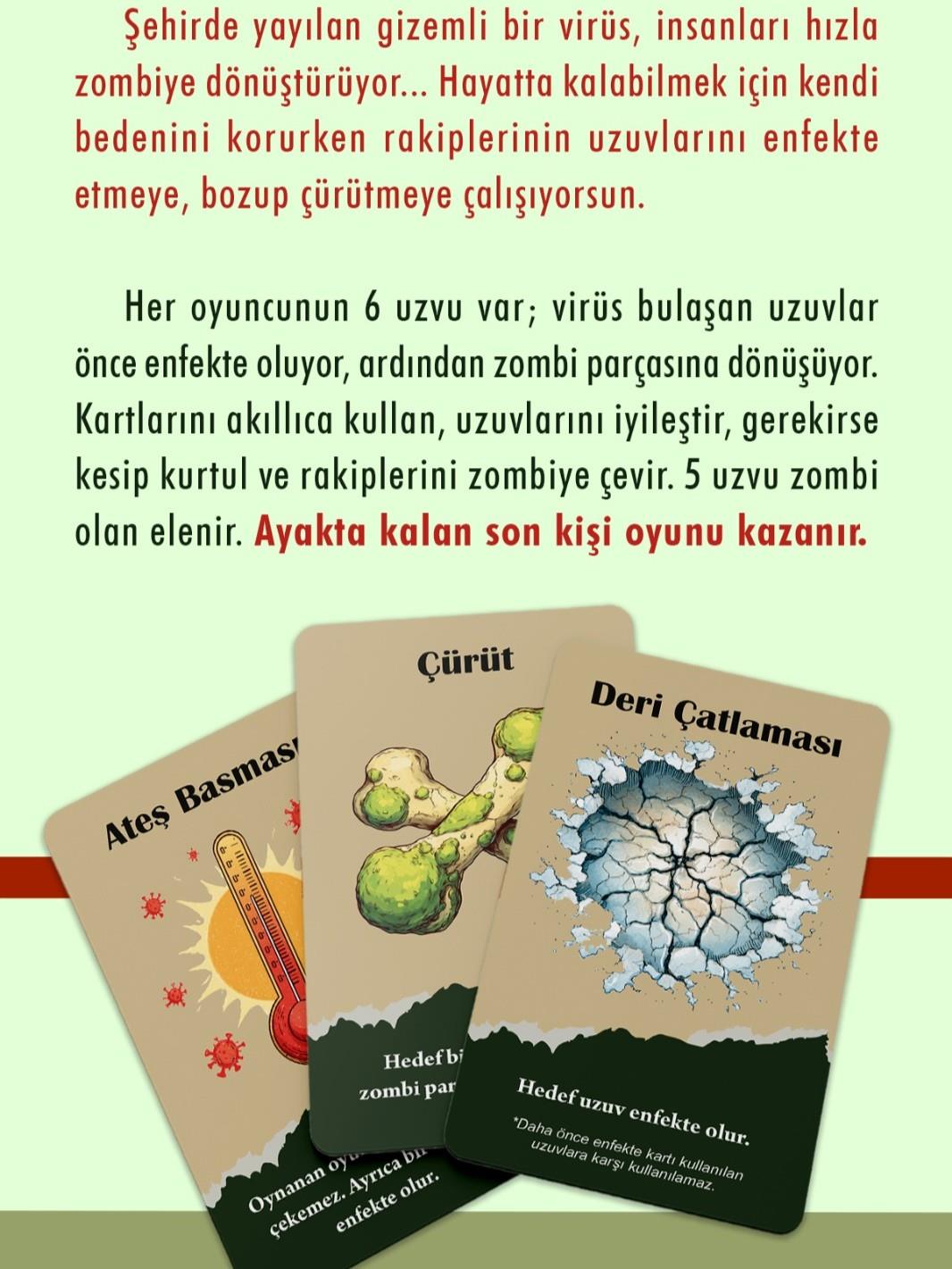 Virüs 80 Kartlı Kart Oyunu