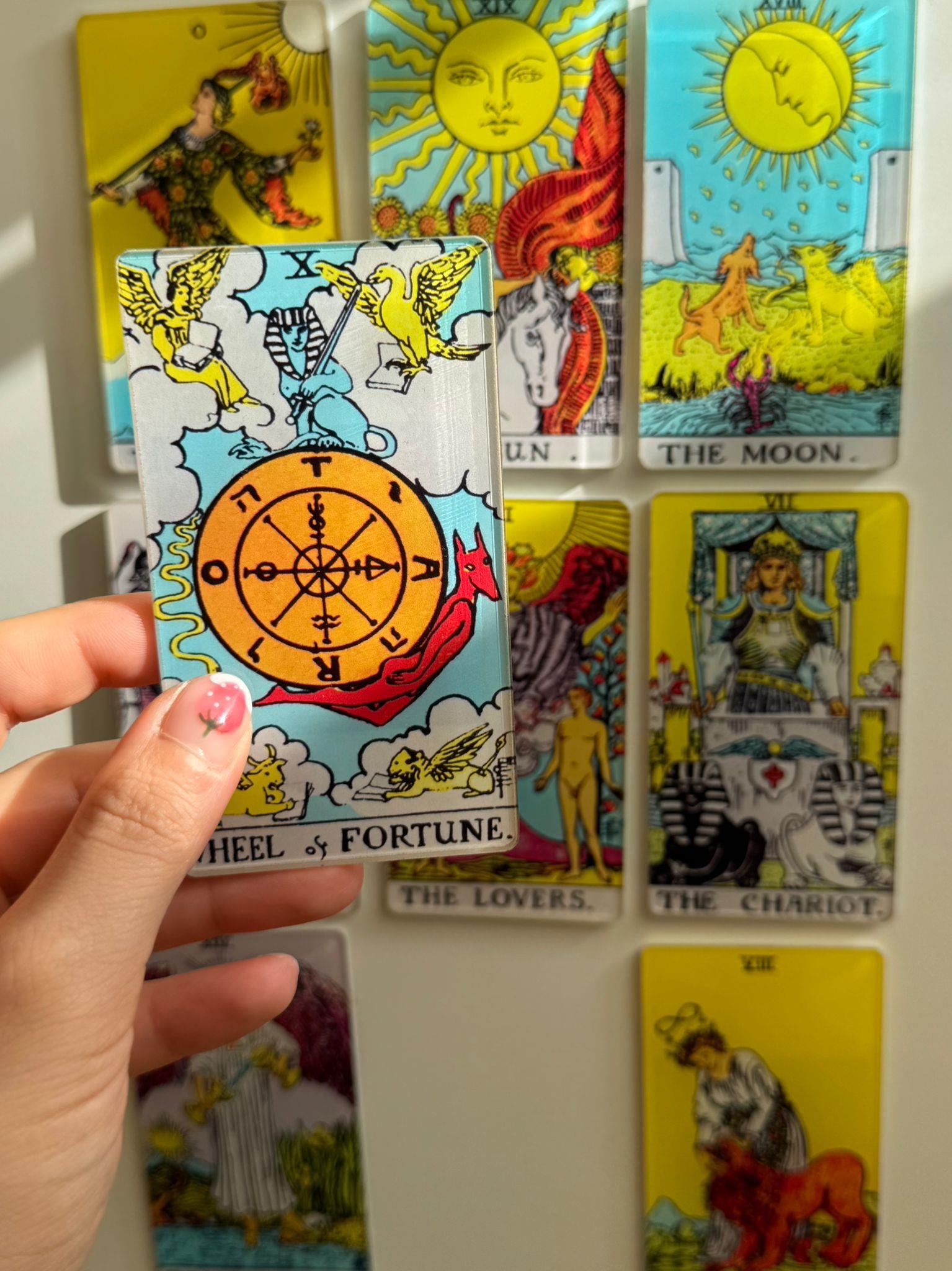 Wheel Of Fortune Tarot Kartı Akrilik Magnet