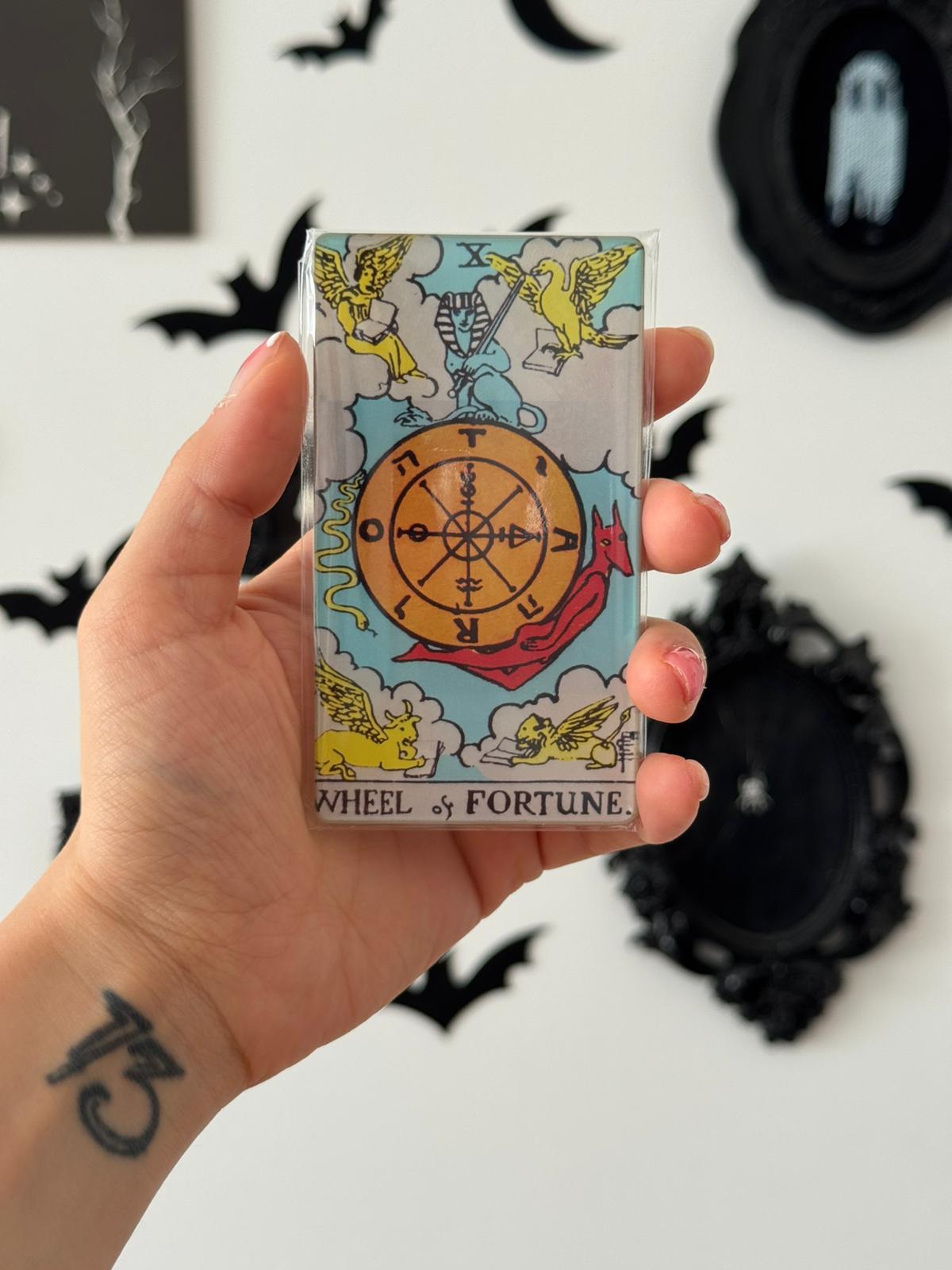 Wheel Of Fortune Tarot Kartı Akrilik Magnet