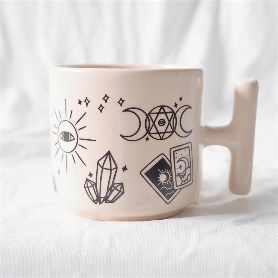 Wicca El Yapmı Seramik T Kupa
