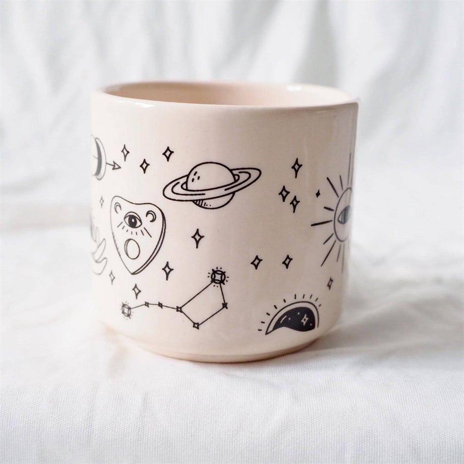 Wicca El Yapmı Seramik T Kupa