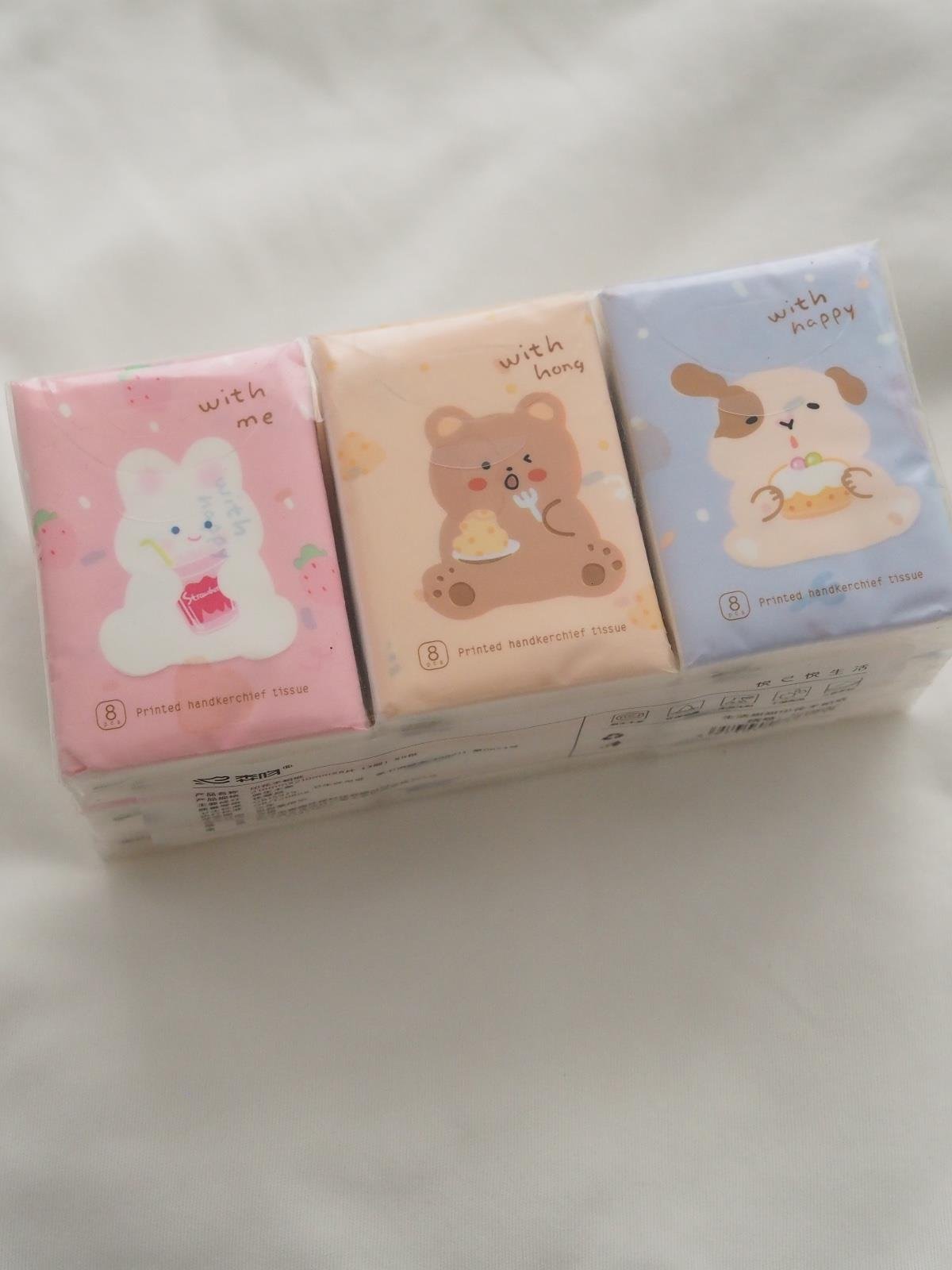 With Happy Desenli Peçete 9lu Paket